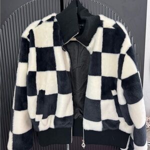 Noize Black and White Checkered Jacket